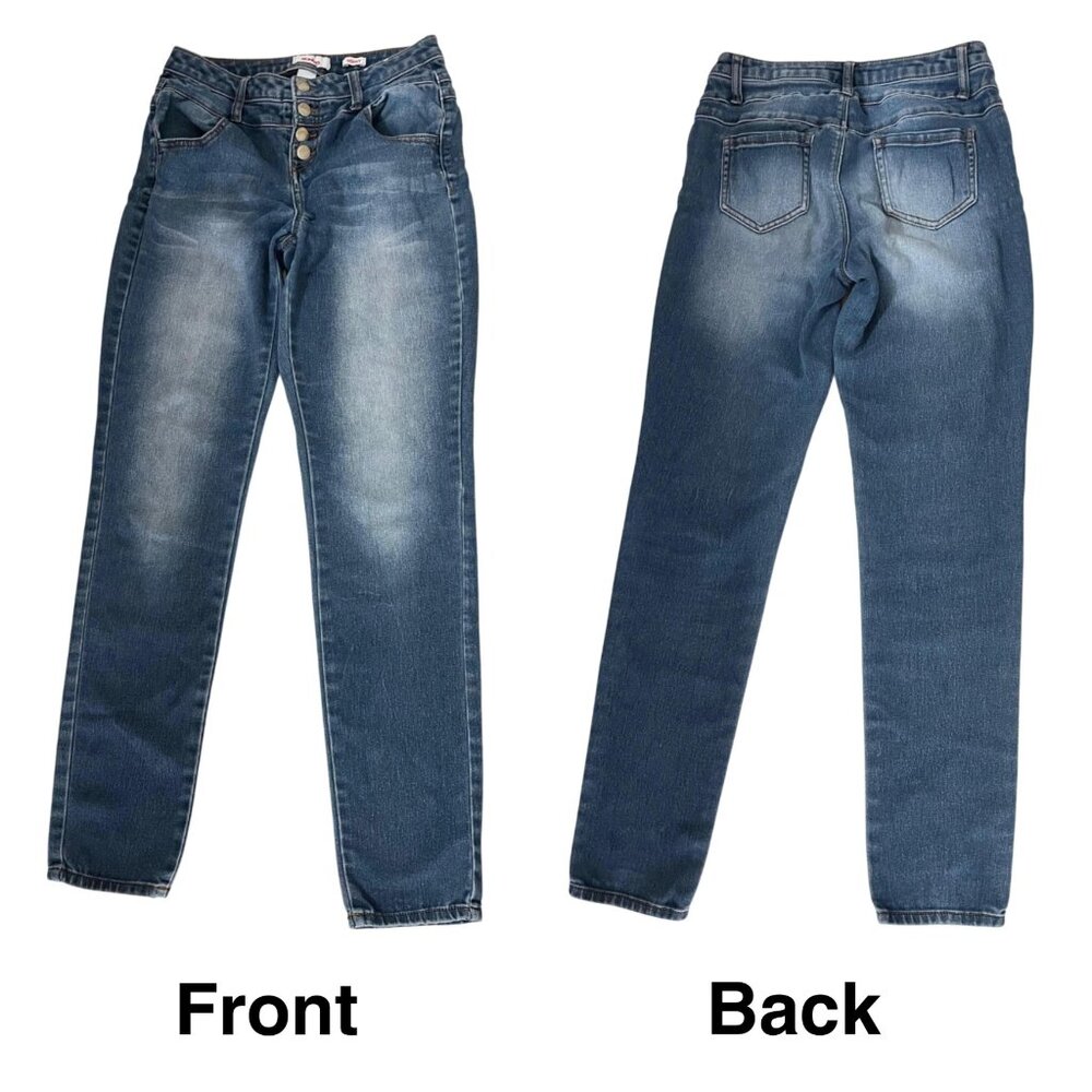 BONGO Blue Mid-Rise Skinny Jeans